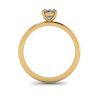 Classic Oval Diamond Solitaire Ring Yellow Gold, Image 2