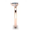 Classic Pear Diamond Solitaire Ring Rose Gold, Image 3