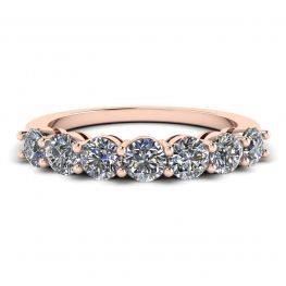 Eternal Seven Stone Diamond Ring in 18K Rose Gold