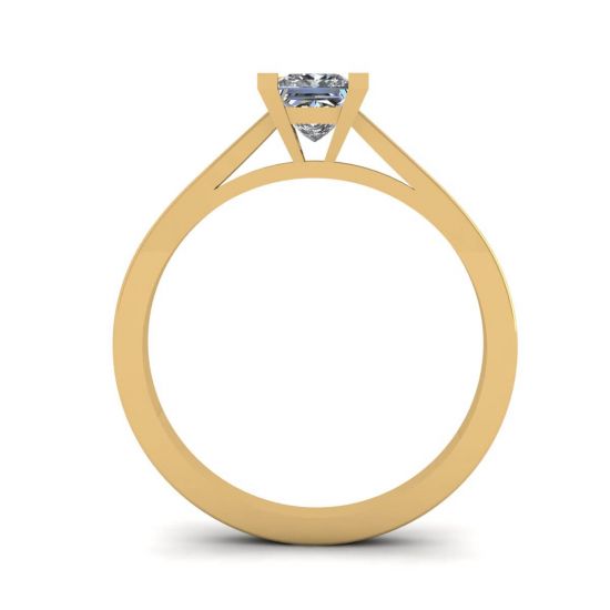 Princess Cut Diamond Ring in 18K Yellow Gold,  Enlarge image 2