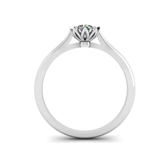 Lotus Diamond Engagement Ring,  Enlarge image 2