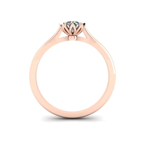 Lotus Diamond Engagement Ring Rose Gold, More Image 0
