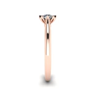 Lotus Diamond Engagement Ring Rose Gold - Photo 2