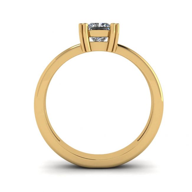 Contemporary Princess Cut Engagement Double Ring - Photo 1