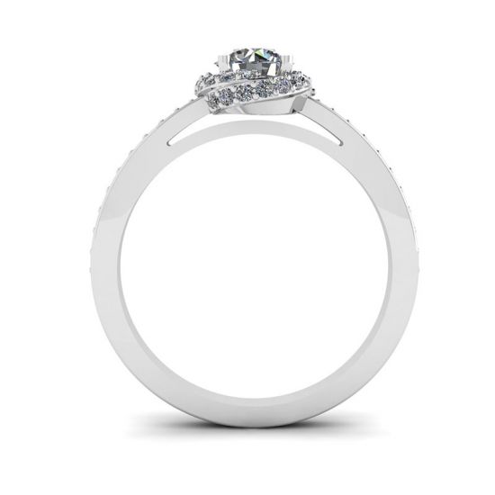 Twisted Style Diamond Ring,  Enlarge image 2