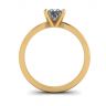 Mixed Gold Engagement ring with Princess Diamond, Image 2