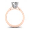 Diamond Ring in 18K Rose Gold for Engagement, Image 2