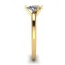 Pear Diamond Solitaire Ring in 6 prongs Yellow Gold, Image 3