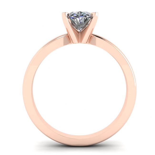 Oval Diamond Ring Rose Gold - Photo 1