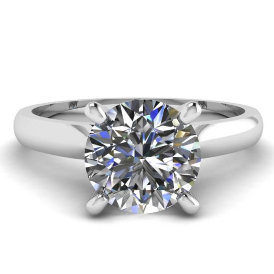 Classic Diamond Ring with One Diamond, Enlarge image 1