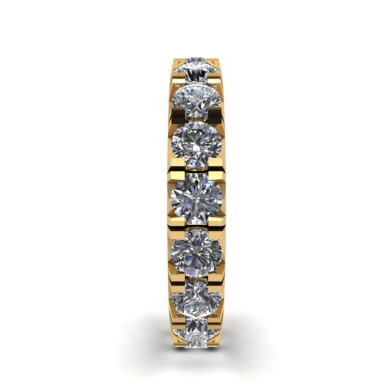 3 carat Eternity Diamond Band in 18K Yellow Gold, More Image 1