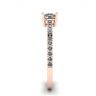 White Diamond Side Pave Ring 18K Rose Gold, Image 3