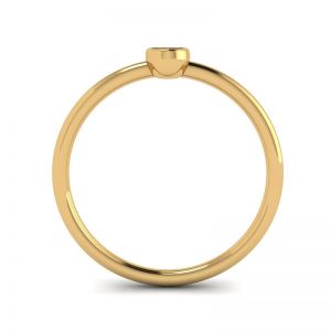 Oval Diamond Small Ring La Promesse Yellow Gold - Photo 1