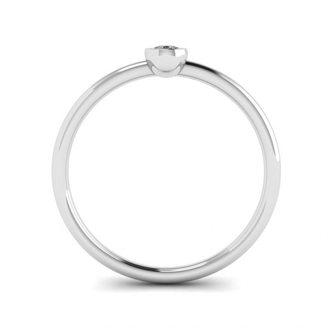 Pear Diamond Small Ring La Promesse - Photo 1