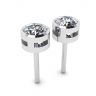 Round Diamond Studs White Gold , Image 3