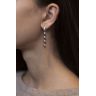 Long Earrings with Diamonds 0.88 ct - Ruban Collection, Image 2