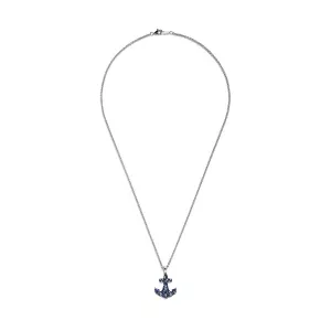 Anchor Sapphire Pendant in 18K Yellow Gold - Photo 7